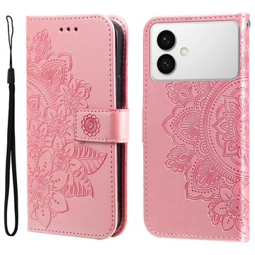 Etui z Portfelem z Serii Mandala do Samsung Galaxy S26 Edge - Róż
