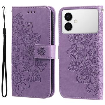 Etui z Portfelem z Serii Mandala do Samsung Galaxy S26 Edge - Fiolet