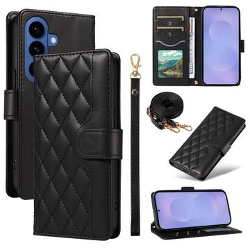 Luksusowe pikowane etui-portfel Samsung Galaxy S26/S26 Pro