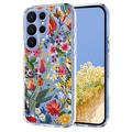 Etui TPU z kwiatowym wzorem na Samsung Galaxy S26 Ultra - Lilie