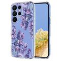 Etui TPU z kwiatowym wzorem na Samsung Galaxy S26 Ultra - Wisteria