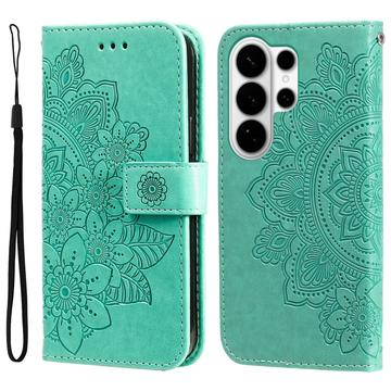 Etui z Portfelem z Serii Mandala do Samsung Galaxy S26 Ultra - Zieleń