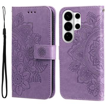 Etui z Portfelem z Serii Mandala do Samsung Galaxy S26 Ultra - Fiolet
