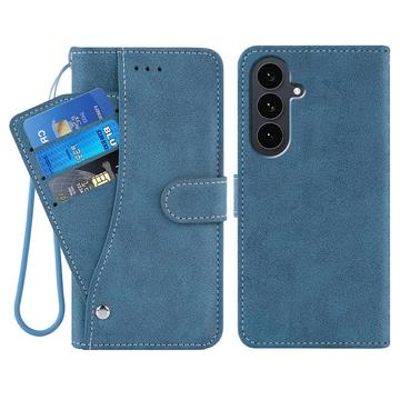 Samsung Galaxy S26+ Eleganckie etui z portfelem w stylu retro z obrotowym uchwytem na karty