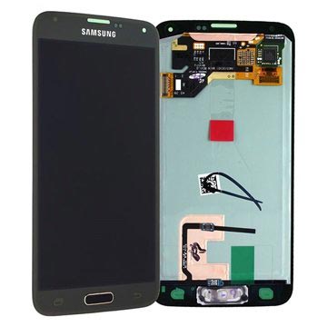 Wyświetlacz LCD Samsung Galaxy S5 - Złota Ramka