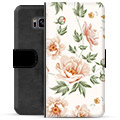 Etui Portfel Premium - Samsung Galaxy S8 - Kwiatowy