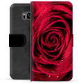 Etui Portfel Premium - Samsung Galaxy S8 - Róża