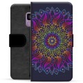 Etui Portfel Premium - Samsung Galaxy S9 - Kolorowa Mandala