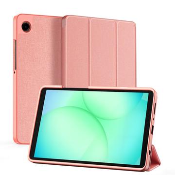 Samsung Galaxy Tab A11 Zamykane Etui Smart Tri-Fold Dux Ducis Domo - Róż