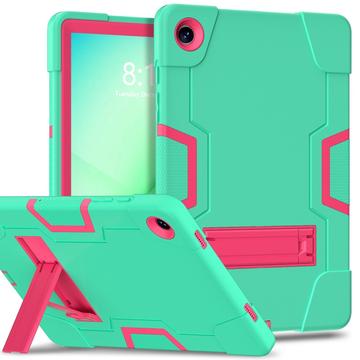 Samsung Galaxy Tab A11+ - Hybrydowe etui w stylu robota z podpórką