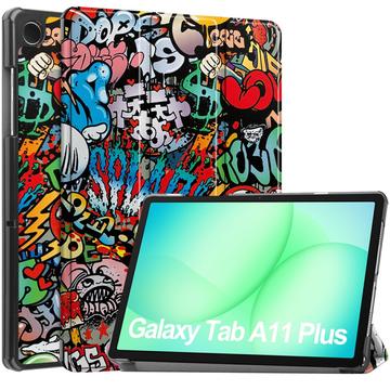 Etui Smart Folio Samsung Galaxy Tab A11+ z serii Tri-Fold - Graffiti