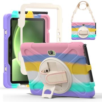 Samsung Galaxy Tab Active5 Pro Pokrowiec Heavy Duty 360 z Paskiem na Rękę - Kolorowy