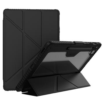 Samsung Galaxy Tab S10 FE+ Inteligentny Pokrowiec Folio Nillkin Bumper - Czerń / Transparentny