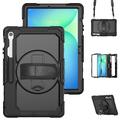 Samsung Galaxy Tab S10 FE+ Etui hybrydowe Tech-Protect Solid360 z paskiem - czarne