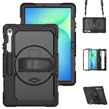 Samsung Galaxy Tab S10 FE+ Etui hybrydowe Tech-Protect Solid360 z paskiem - czarne