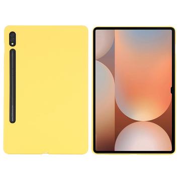 Samsung Galaxy Tab S10 Ultra Etui z Płynnego Silikonu - Żółty