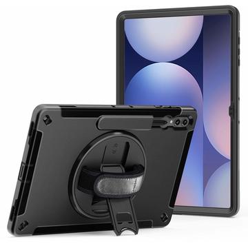 Samsung Galaxy Tab S10 Ultra/S9 Ultra JT Berlin Wytrzymałe etui z podpórką i paskiem na rękę - czarny