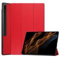 Samsung Galaxy Tab S10 Ultra Inteligentne Etui Folio z Serii Tri-Fold - Czerwień