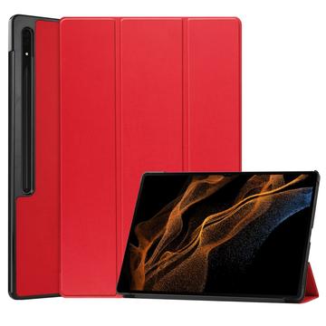 Samsung Galaxy Tab S10 Ultra Inteligentne Etui Folio z Serii Tri-Fold - Czerwień