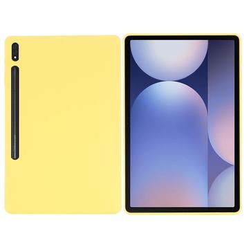 Samsung Galaxy Tab S10+ Etui z Płynnego Silikonu - Żółty