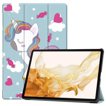 Samsung Galaxy Tab S10+ Inteligentne Etui Folio z Serii Tri-Fold - Jednorożec