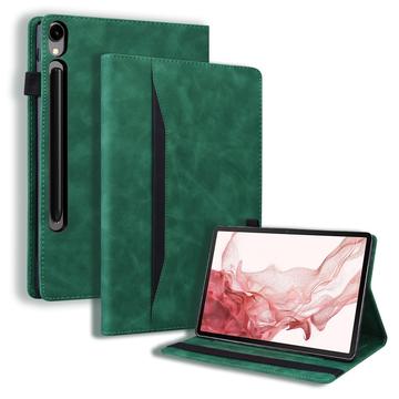 Etui Folio Samsung Galaxy Tab S11/S10 Lite/S10 FE/S9 FE/S9/S8/S7 Business Style - Zieleń