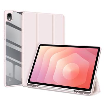 Etui Smart Folio Tri-Fold Dux Ducis Toby do Samsung Galaxy Tab S11 - Jasny Róż