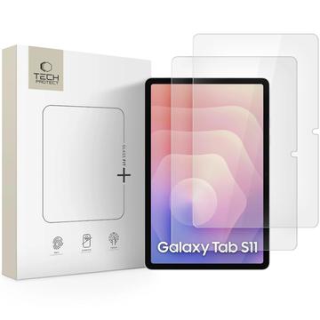 Hartowane szkło ochronne na ekran Samsung Galaxy Tab S11 Tech-Protect Glass Fit+ - 2 szt. - Przezroczysty