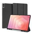 Samsung Galaxy Tab S11 Ultra Zamykane Etui Smart Tri-Fold Dux Ducis Domo - Czerń