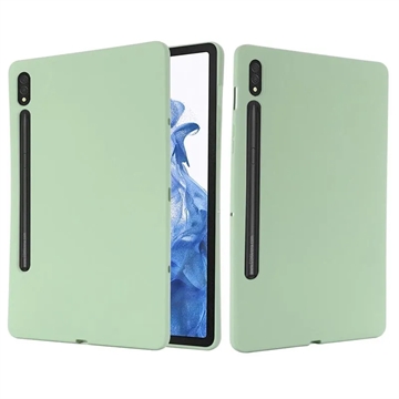 Samsung Galaxy Tab S8/S7 Etui z Ciekłego Silikonu (Otwarte Opakowanie A) - Zieleń