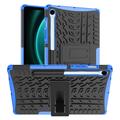 Samsung Galaxy Tab S10 FE/S9 FE Antypoślizgowe Hybrydowe Etui z Podpórką - Błękit / Czerń