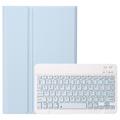 Samsung Galaxy Tab S10 FE/S9 FE Etui z Klawiaturą Bluetooth - Lazurowy