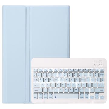 Samsung Galaxy Tab S10 FE/S9 FE Etui z Klawiaturą Bluetooth - Lazurowy