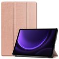 Samsung Galaxy Tab S10 FE/S9 FE Inteligentne Etui Folio z Serii Tri-Fold - Różowe Złoto