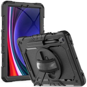 Samsung Galaxy Tab S9/S9 FE/S10 FE/S10 Lite Etui hybrydowe Tech-Protect Solid360 z paskiem - czarne