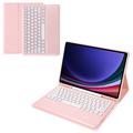 Samsung Galaxy Tab S9+ Etui z Klawiaturą Bluetooth - Róż