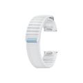 Samsung Galaxy Watch 4/4 Classic/5/5 Pro/6/6 Classic/7/FE Pasek materiałowy - M/L - Biały / Niebieski