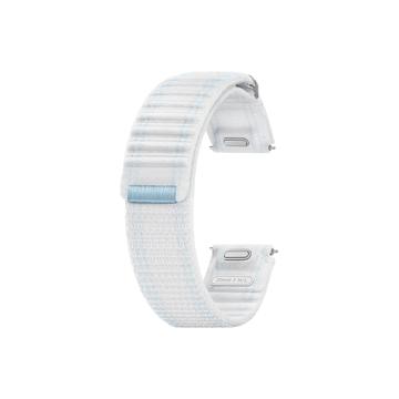Samsung Galaxy Watch 4/4 Classic/5/5 Pro/6/6 Classic/7/FE Pasek materiałowy - M/L - Biały / Niebieski