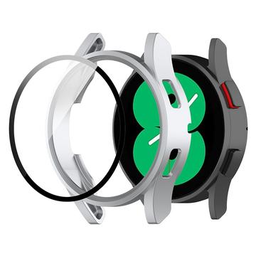 Samsung Galaxy Watch FE Etui z Tworzywa z Hartowane Szkło Ochronne - 40mm - Srebrny