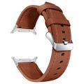 Skórzany Pasek ze Złączami do Opaski Samsung Galaxy Watch Ultra - 47mm - Brąz