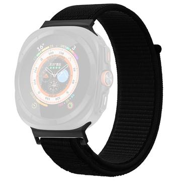Nylonowy Pasek Samsung Galaxy Watch Ultra 2024/2025 z Zapięciem na Rzep - 47mm - Czarny