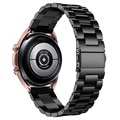 Samsung Galaxy Watch3 Pasek ze Stali Nierdzewnej - 45mm - Czarny