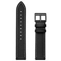 Samsung Galaxy Watch4/Watch4 Classic Skórzany Pasek - Czarny