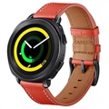 Samsung Galaxy Watch4/Watch4 Classic Skórzany Pasek - Czerwień