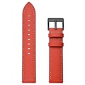 Samsung Galaxy Watch4/Watch4 Classic Skórzany Pasek - Czerwień