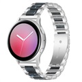Bransoletka ze Stali Samsung Galaxy Watch4/Watch4 Classic - Ciemnoniebieski / Srebrny