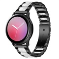 Bransoletka ze Stali Samsung Galaxy Watch4/Watch4 Classic - Perłowy Szary / Czerń