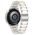 Bransoletka ze Stali Samsung Galaxy Watch4/Watch4 Classic - Perłowa Biel / Srebrny