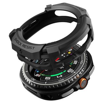 Samsung Galaxy Watch8 Classic Etui z TPU Spigen Rugged Armor - 46mm - Czarne