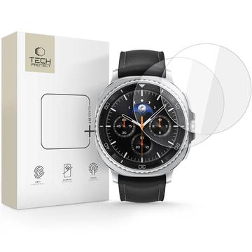 Hartowane szkło ochronne na ekran Samsung Galaxy Watch8 Classic Tech-Protect Glass Fit+ - 46mm - 2 szt. - Przezroczysty